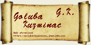 Goluba Kuzminac vizit kartica